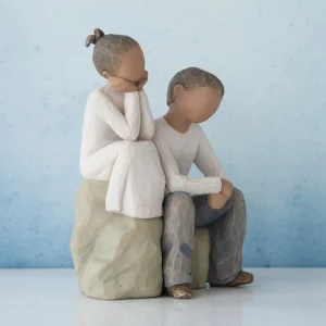 Willow Tree Children | Brother And Sister (Darker Skin Tone And Hair Color)