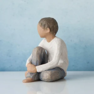 Willow Tree Children | Caring Child (Darker Skin Tone And Hair Color)