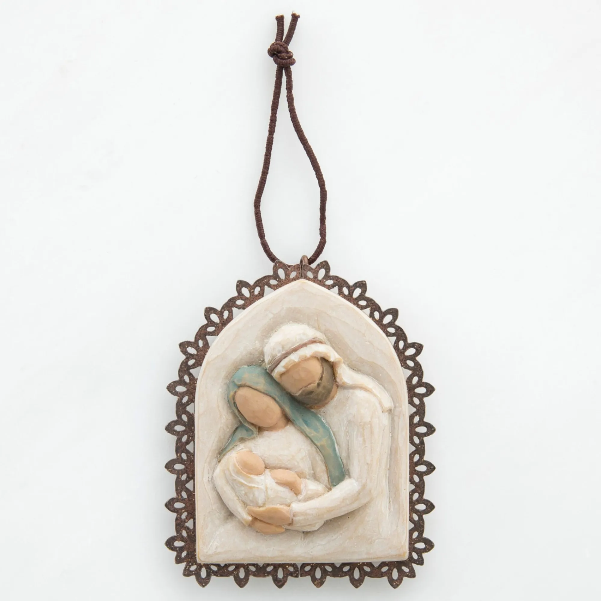 holy_family_metaledged_or_0.webp Willow Tree Christmas | Holy Family Metal-Edged Ornament