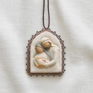 Willow Tree Christmas | Holy Family Metal-Edged Ornament