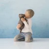 Willow Tree Children | Kindness (Boy, Darker Skin Tone And Hair Color)
