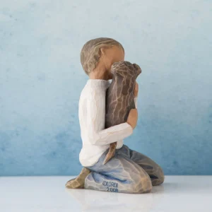 Willow Tree Children | Kindness (Boy, Darker Skin Tone And Hair Color)