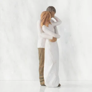 Willow Tree Couples | Together (Woman: Lighter Skin, Man: Darker Skin)