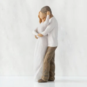 Willow Tree Couples | Together (Woman: Lighter Skin, Man: Darker Skin)