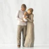 Willow Tree Adult & Child | We Are Three (Woman: Lighter Skin, Man: Darker Skin)